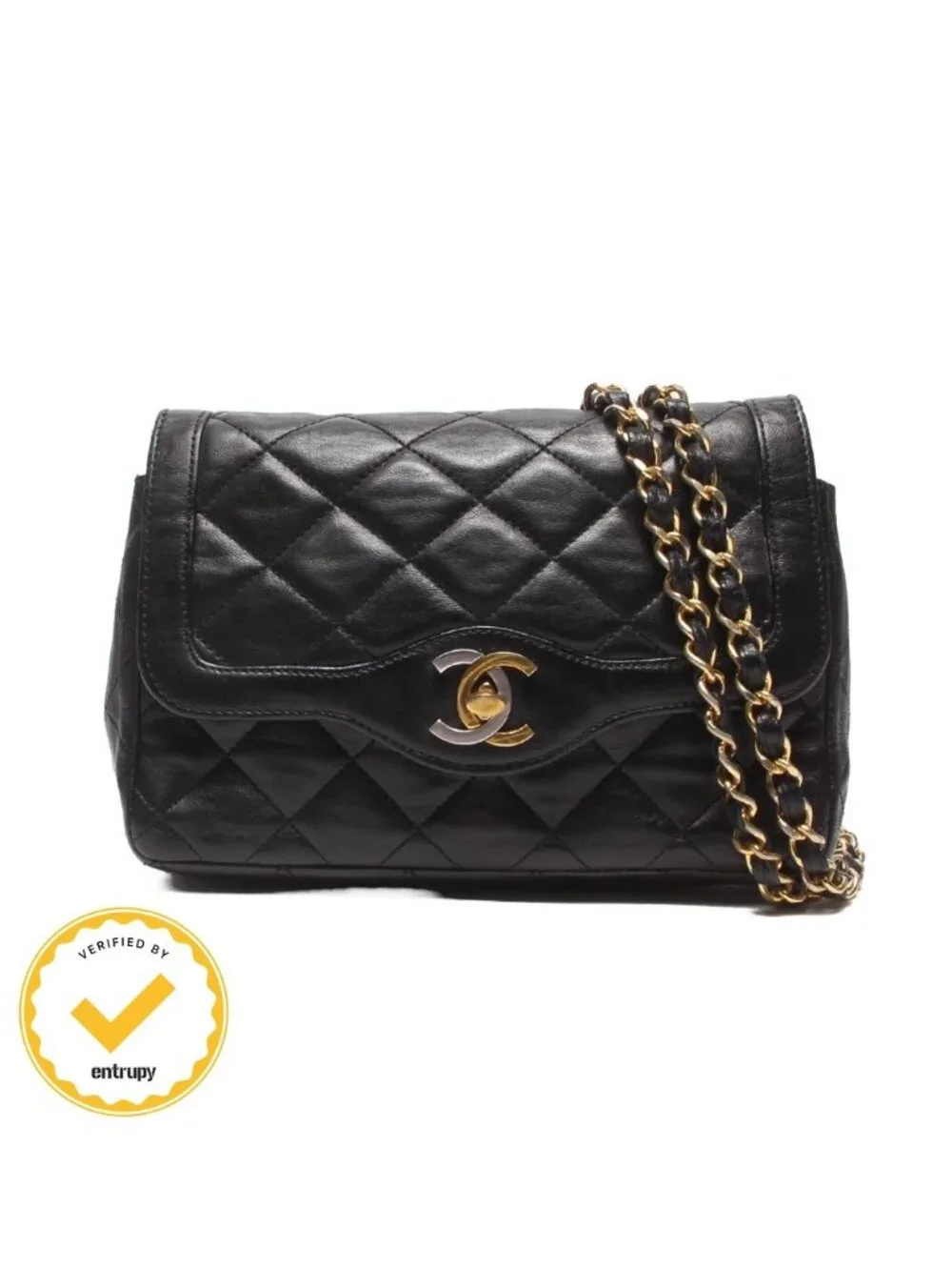 Chanel Chain Shoulder Bag Lambskin Quilted